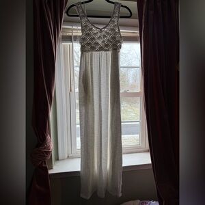 Aerie white long dress